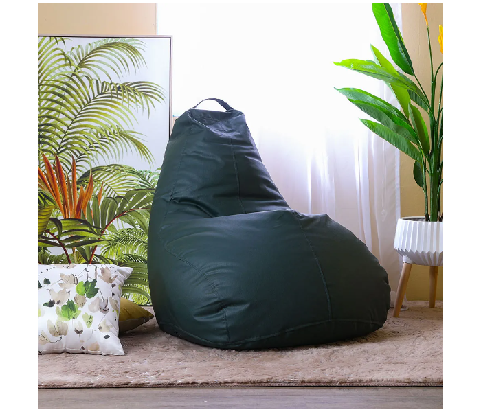 Danube Home Rocky Tear Drop Bean Bags - Dark Green - Zoom Image 1