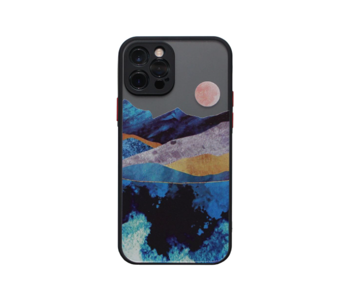 Matt Translucent Sunset Art Print Mobile Case For iPhone 13 - Zoom Image 1