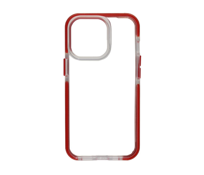 Protective Transparent Mobile Case with Red Bumpers For iPhone 12 Mini - Zoom Image 2