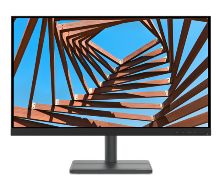 Lenovo 66BEKAC2UK 27 Inch FHD IPS LED Monitor - Black - Zoom Image 3