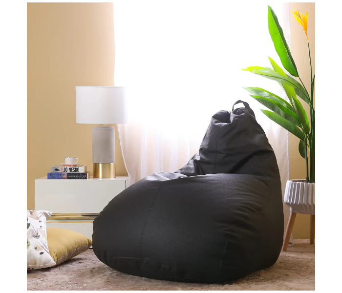 Danube Home Rocky Tear Drop Bean Bags - Black - Zoom Image 1