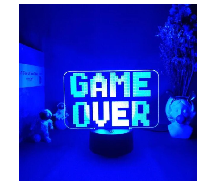 Watiaa 3D Game Over Multi Colors Visualizer Lamp - Zoom Image 1