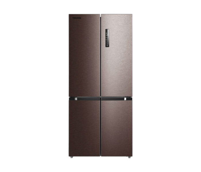 Toshiba GR-RF610WE-PMF(37) 468 Litre Kulkas Multidoor Refrigerator - Brown - Zoom Image 1