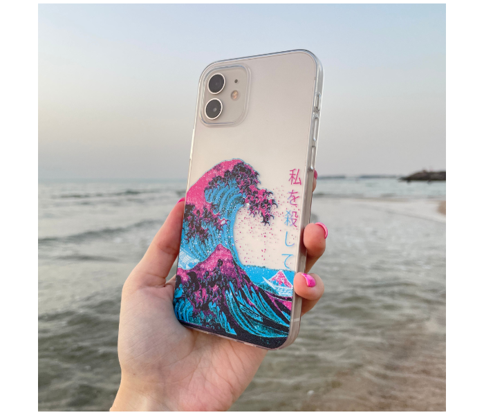 Transparent The Great Wave off Kanagawa Art Print Design 1 Mobile Case For iPhone 13 - Zoom Image 1