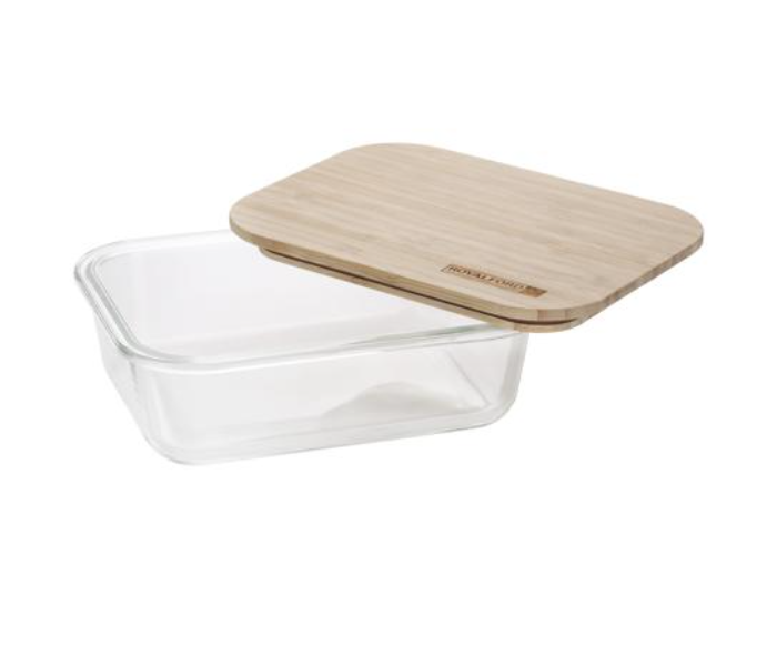 Royalford RF10320 1050ml Ecodine  Rectangular Glass Container - Zoom Image 3