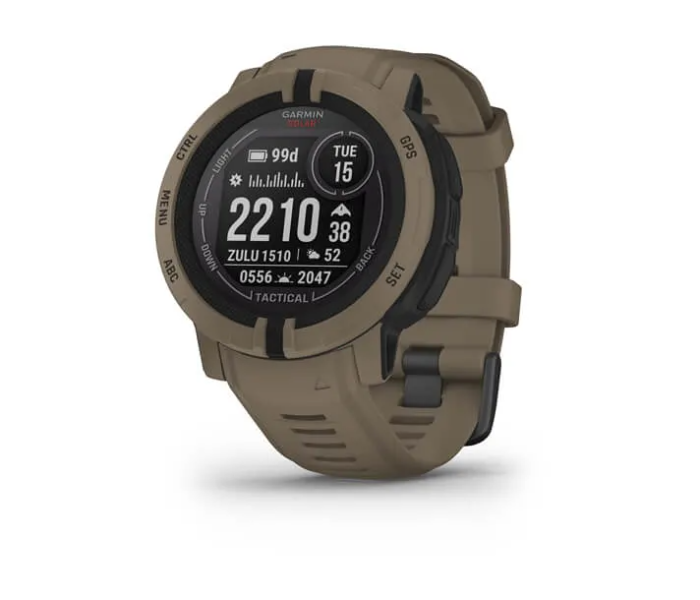 Garmin 010-02627-04 Instinct 2 Solar Tactical Edition GPS Smartwatch - Coyote Tan - Zoom Image 1