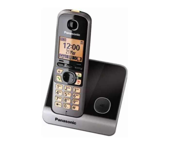 Panasonic KX TG 6711  Cordless Phone - Black - Zoom Image