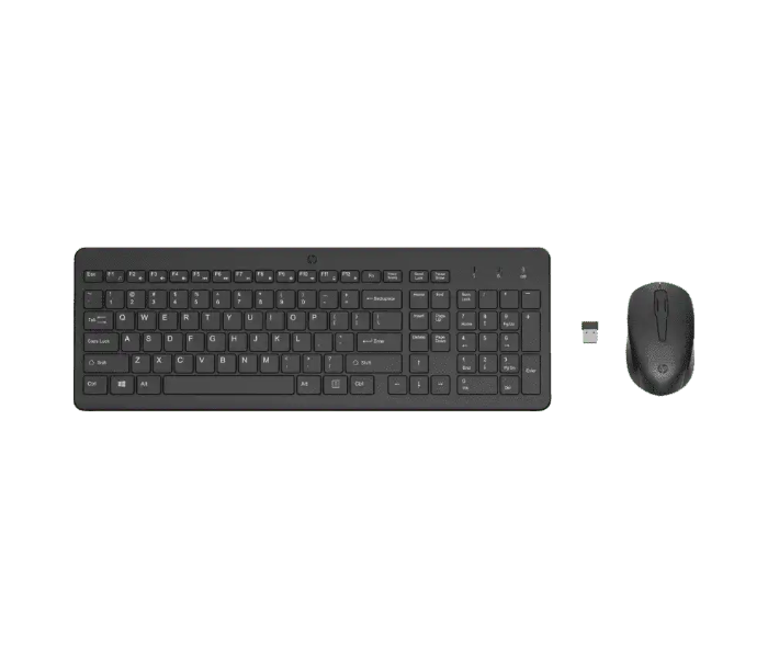 HP 2V9E6AA 330 Wireless Mouse and Keyboard Combo - Black - Zoom Image 1