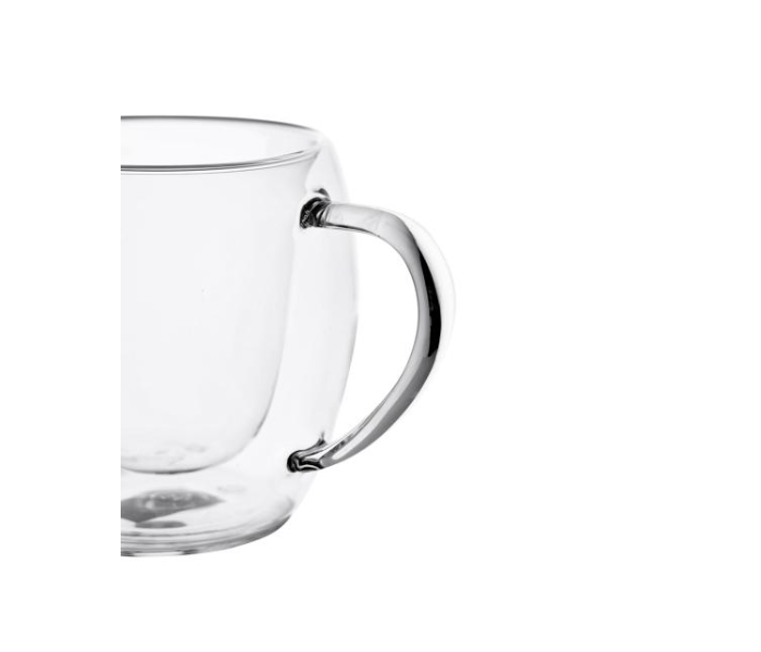 Royalford RF10529 300ml Borosilicate Glass 2 Piece Double Wall Mug Set - Zoom Image 4