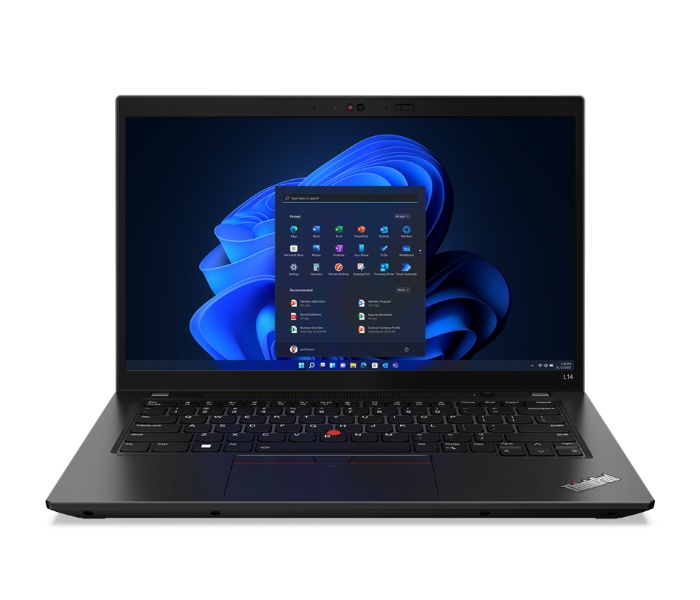 Lenovo 21C1000FGR ThinkPad L14 Gen 3 14 Inch FHD Intel Core i7-1255U Processor 16GB DDR4 RAM 512GB SSD Integrated Intel Iris Xe Graphics Windows 11 Pro 64 - Black - Zoom Image 1