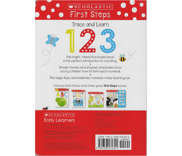 Scholastic First Steps Trace And Learn 123 Book for Children - Zoom Image 2