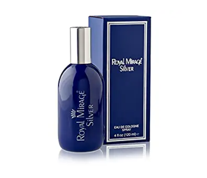 Royal Mirage 120ml Silver Eau De Cologne Perfume for Men - Zoom Image