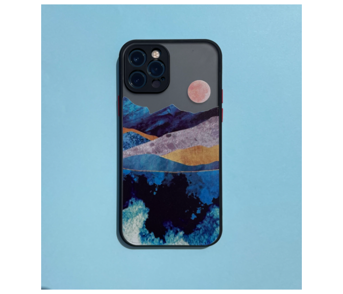 Matt Translucent Sunset Art Print Mobile Case For iPhone 13 Pro Max - Zoom Image 2