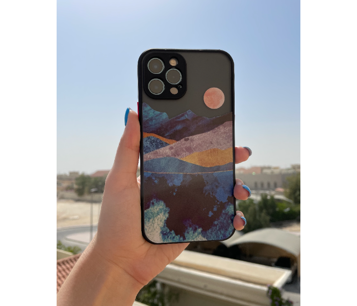 Matt Translucent Sunset Art Print Mobile Case For iPhone 12 Pro - Zoom Image 5