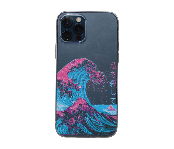 Transparent The Great Wave off Kanagawa Art Print Design 1 Mobile Case For iPhone 12 Pro - Zoom Image 1