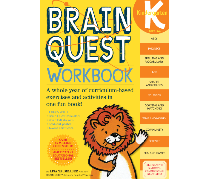 Workman Brain Quest Workbook Kindergarten Book For Children - Zoom Image 1