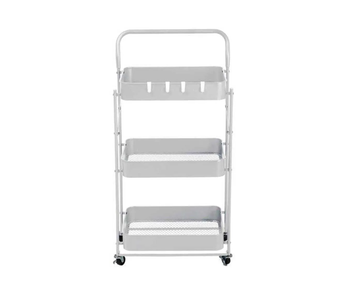 Danube Home Erick 3 Tier Foldable Storage Cart - Black - Zoom Image 1