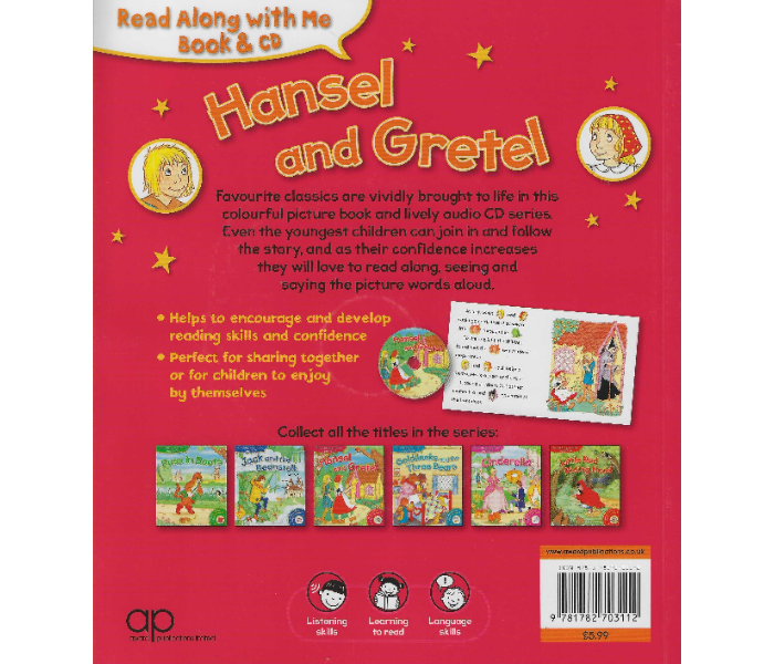 Award Publications Read Along With Me Book and Cdhansel And Gretel Book For Children - Zoom Image 2