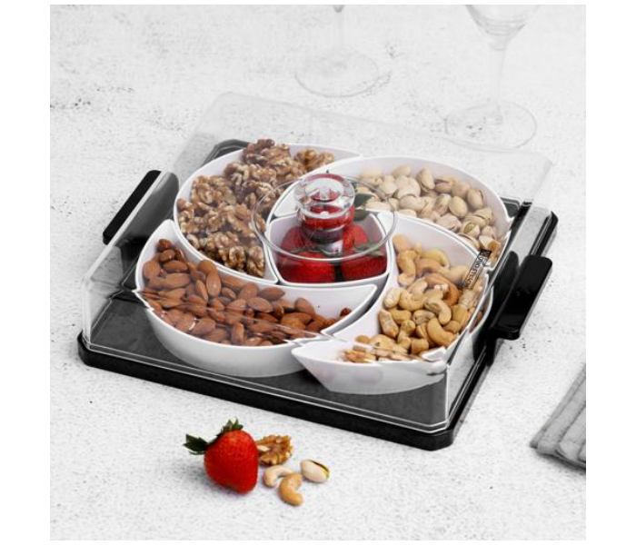 Royalford RF10340 Square Acrylic Candy Tray - Zoom Image 2