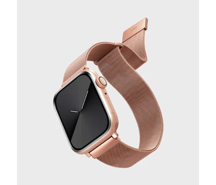 Uniq Dante Apple Watch Series 4 Mesh 44mm Steel Strap - Rose Gold - Zoom Image