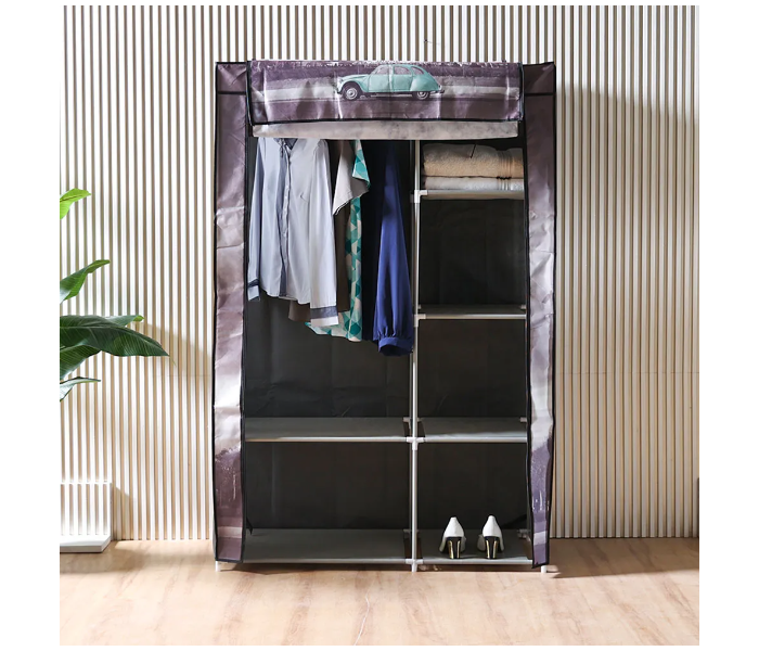 Danube Home Eiffel Wardrobe Closet - Grey - Zoom Image 1