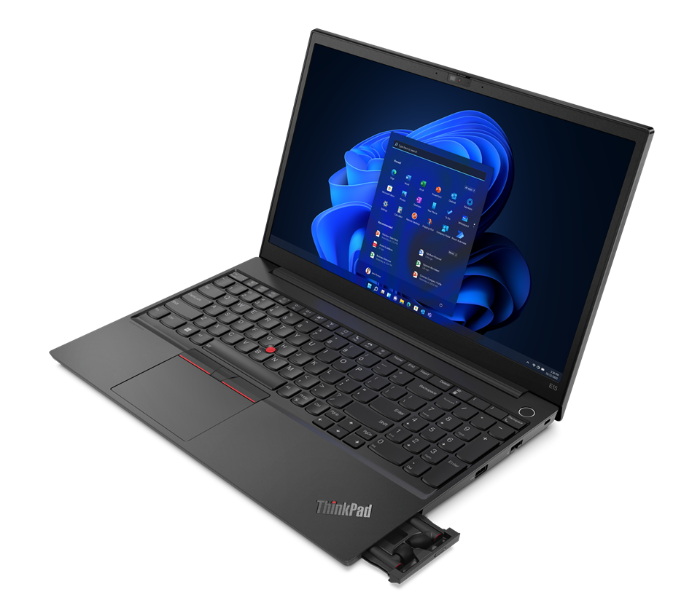 LENOVO THINKPAD E15-G4- 21E6007YGR 15.6 Inch FHD Intel Core i5-1235U Processor 8GB DDR4 RAM 512GB SSD Integrated Intel Iris Xe Graphics DOS with Bag - Black - Zoom Image 3