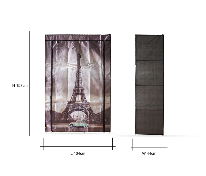 Danube Home Eiffel Wardrobe Closet - Grey - Zoom Image 5