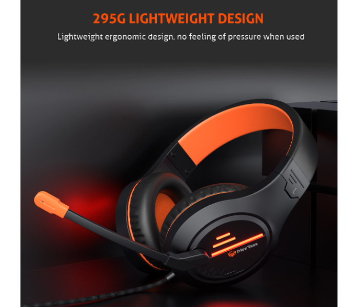 Meetion MT-HP021 Lightweight Backlit Stereo Gaming Headset - Black - Zoom Image 3