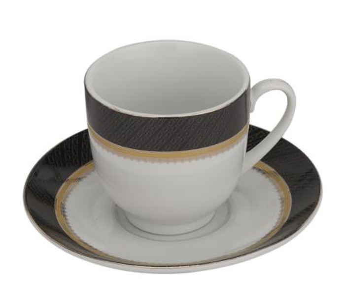 Royalford RF10556 12 Piece Tea Cup and Saucer Set - White - Zoom Image 5