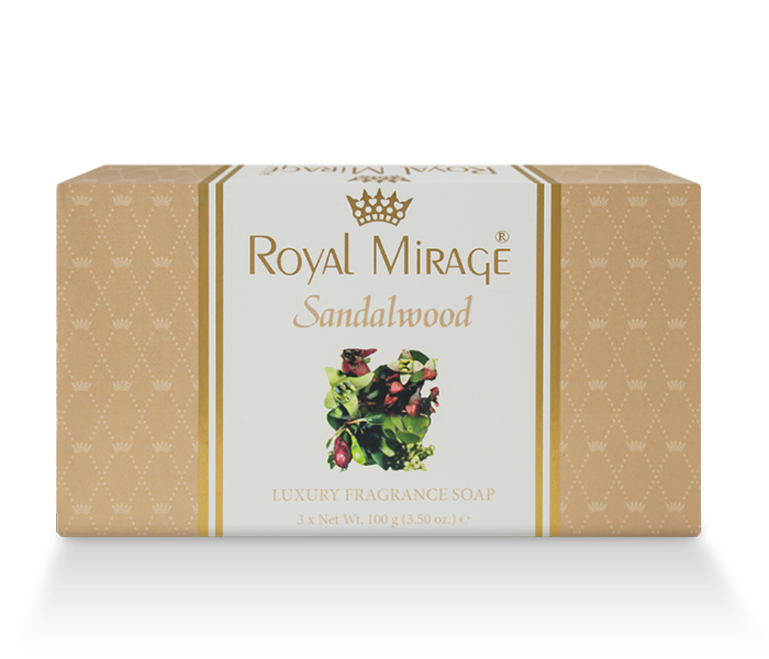 Royal Mirage Pack of 3 100gm Sandalwood Soap - Zoom Image