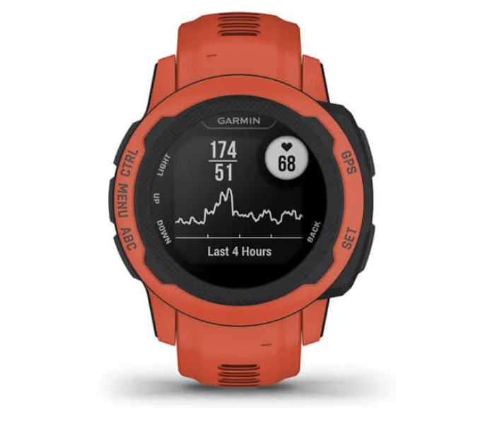 Garmin 010-02563-06 Instinct 2S Standard Edition GPS Smartwatch - Poppy - Zoom Image 2