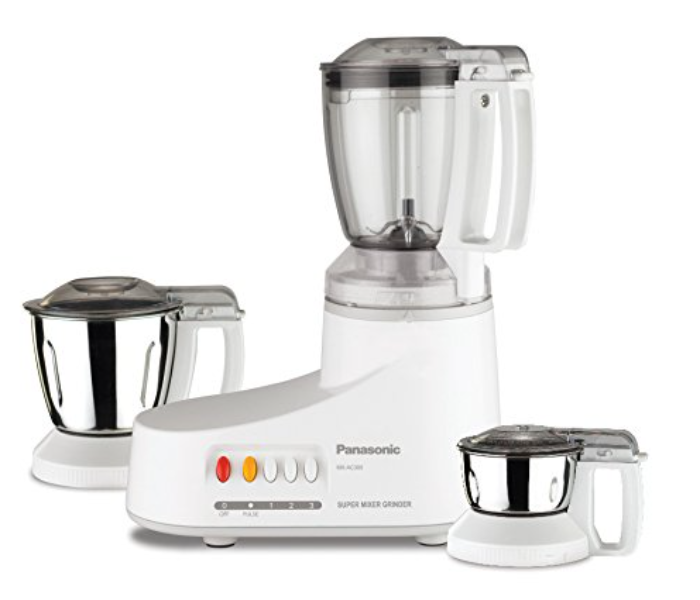 Panasonic MX AC 300 550 Watts Mixer Grinder with 3 Jars - White - Zoom Image