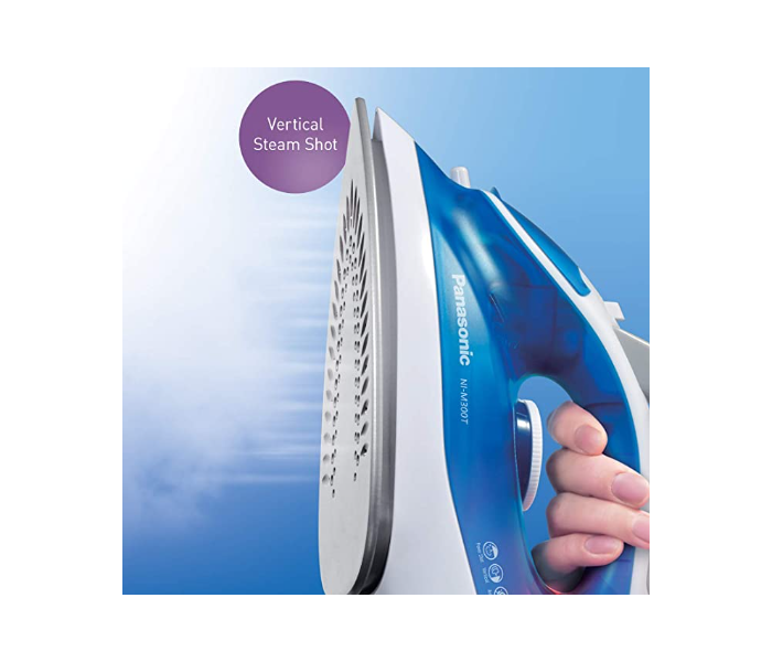 Panasonic NI M 300 1500 Watts Advanced Titanium Coated Sole Plate Steam Iron - Blue - Zoom Image 4