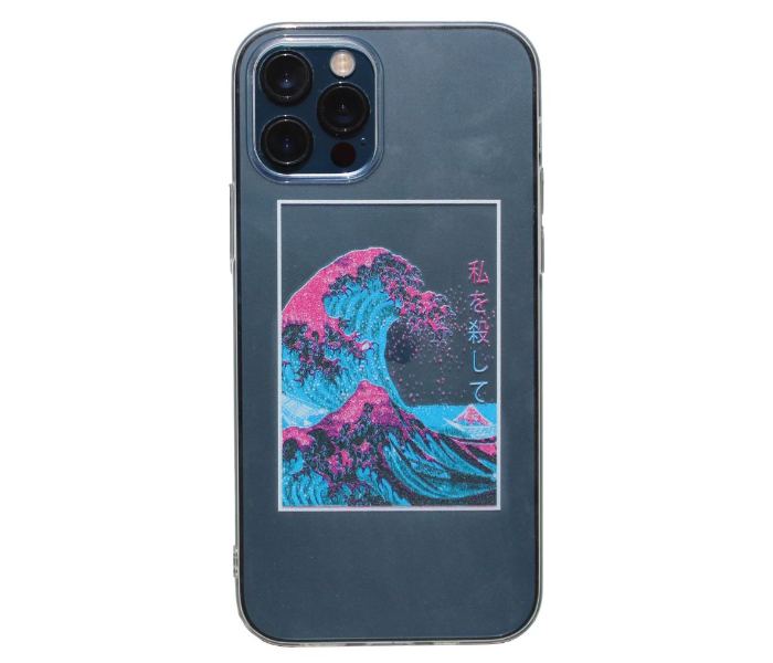 Transparent The Great Wave off Kanagawa Art Print Design 2 Mobile Case For iPhone 13 Pro Max - Zoom Image 1