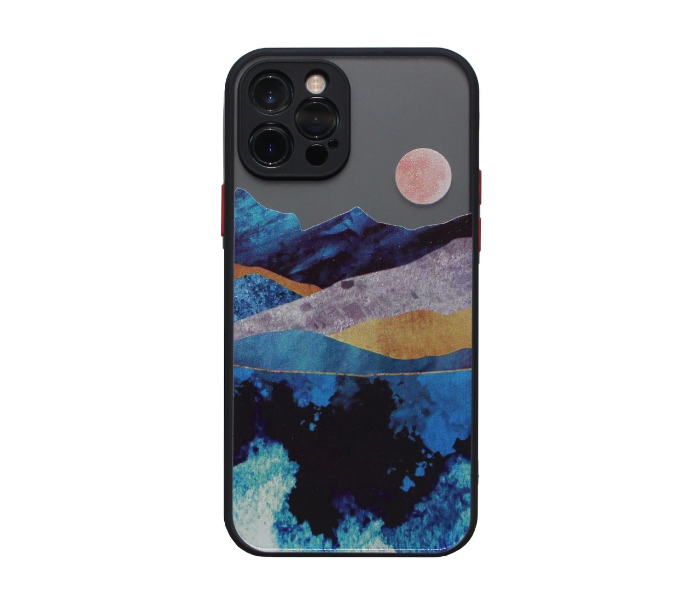 Matt Translucent Sunset Art Print Mobile Case For iPhone 13 Mini - Zoom Image 1