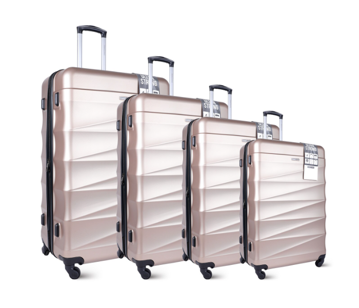 Para John PJTR4024 4 Pieces Alle Trolley Luggage Set - Golden - Zoom Image 1