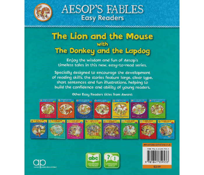 Award Publications Aesop S Fables Easy Readers The Lion And The Mouse Book For Children - Zoom Image 2