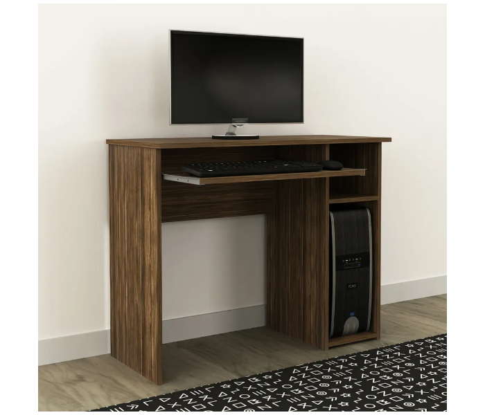 Danube Home Amity Office Table - Walnut - Zoom Image 1