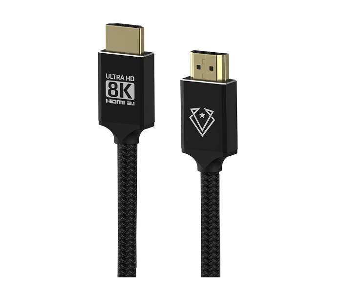 Vertux DXB000230 8K Nylon Braided High Definition Hdmi 2.1 Cable 3M - Black - Zoom Image 1