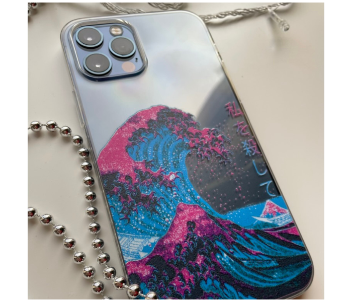 Transparent The Great Wave off Kanagawa Art Print Design 1 Mobile Case For iPhone 11 Pro Max - Zoom Image 2