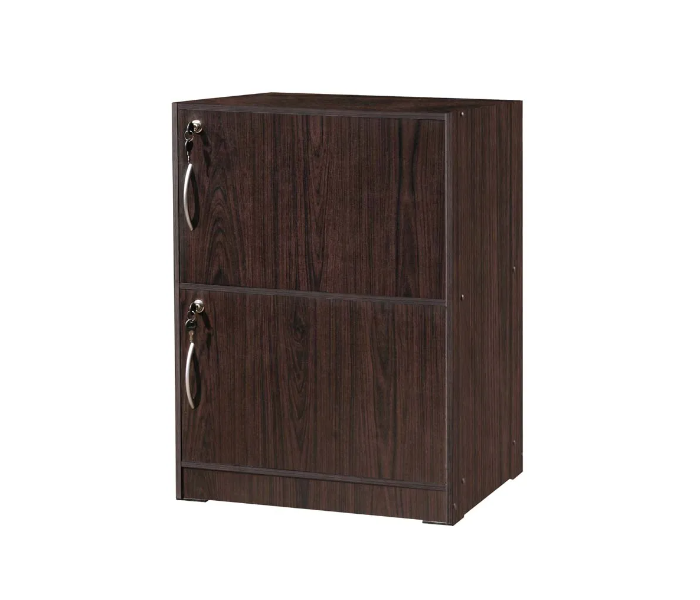 Danube Home Fino 2 Door Multipurpose Cabinet - Dark Brown - Zoom Image