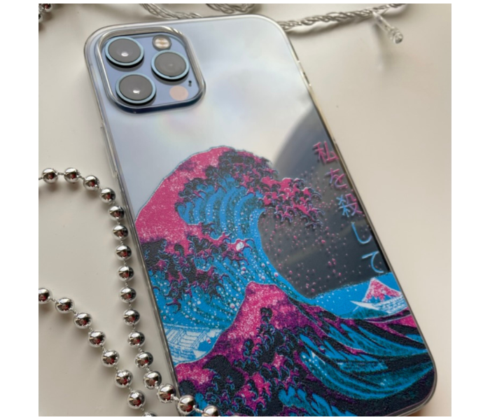 Transparent The Great Wave off Kanagawa Art Print Design 1 Mobile Case For iPhone 12 Pro - Zoom Image 2