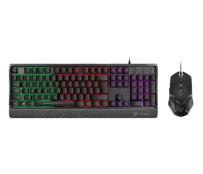 Vertux DXB000085 Orion Mouse and Keyboard - Black - Zoom Image