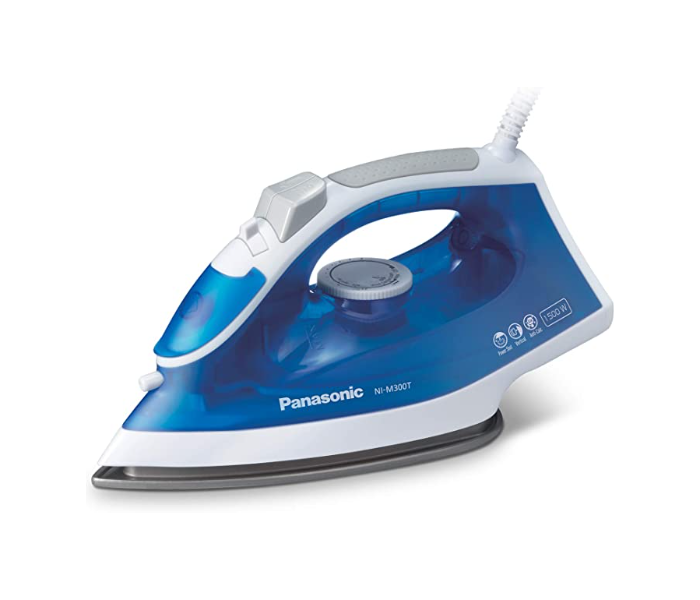 Panasonic NI M 300 1500 Watts Advanced Titanium Coated Sole Plate Steam Iron - Blue - Zoom Image 1