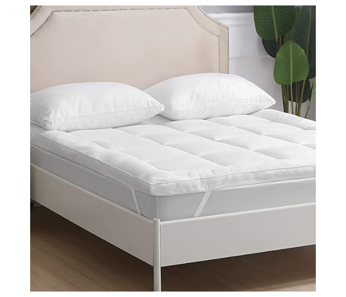 Mercury 550 GSM 120x200 Micro Fiber Soft Dormit Collection Luxury Style Comfortable Mattress Topper - White - Zoom Image