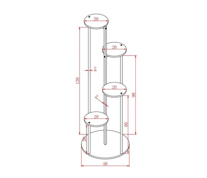 Danube Home Leni Plant Display Holder - White - Zoom Image 5