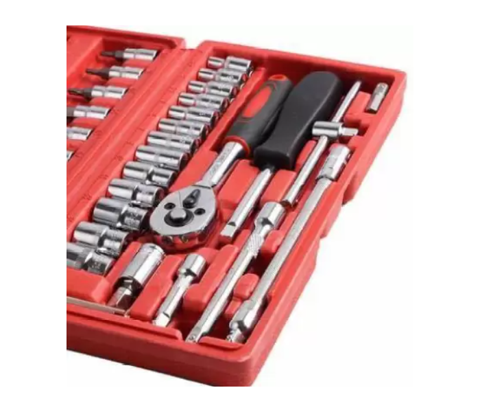 46 Pieces Multi Socket Wrench Set Tool Kit - Zoom Image 2