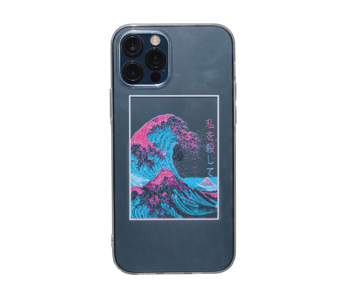 Transparent The Great Wave off Kanagawa Art Print Design 2 Mobile Case For iPhone 12 Pro Max - Zoom Image 1