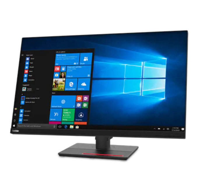 Lenovo 61F1GAT2UK ThinkVision T32h-20 32 Inch Monitor - Black - Zoom Image 2