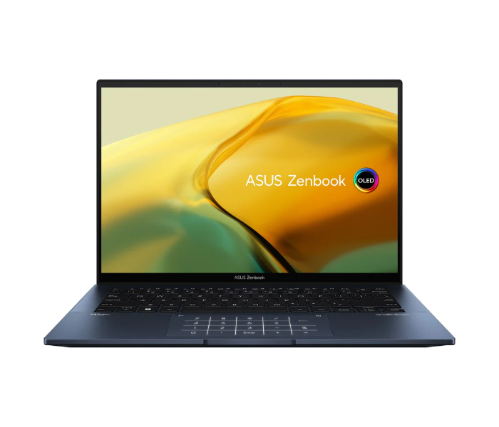 ASUS ZENBOOK   UX3402ZA-OLED1P5W-BLUE  14 Inch OLED Intel Core i7 1240P Processor 8GB RAM 512GB SSD Intel Iris X Graphics Windows 11 Home - Blue - Zoom Image 1